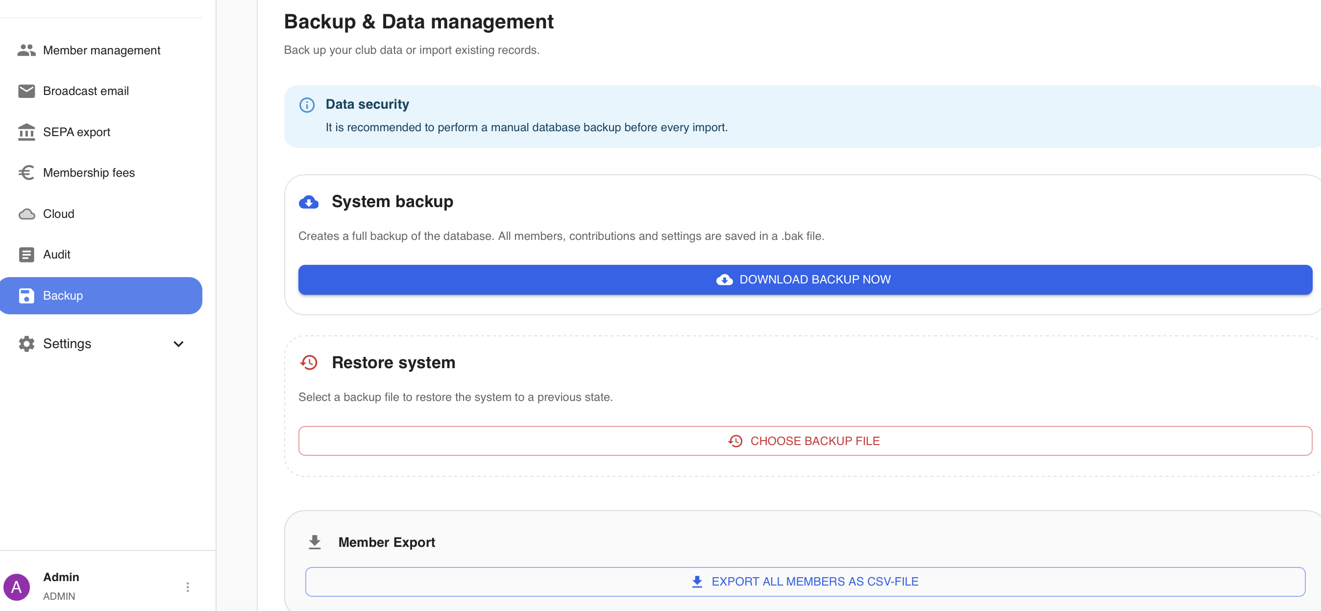 Screenshot Backup