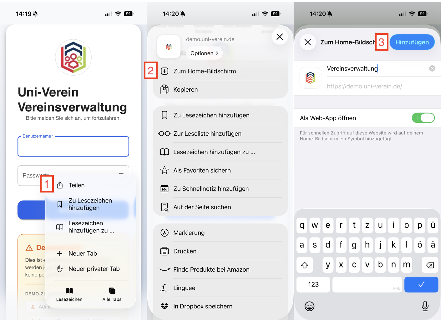 App install iPhone